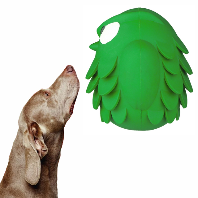 Factory Wholesale Customized Durable Rubber Stretch Molar Chewing Pet Interactive Owl Shape Dog Toy