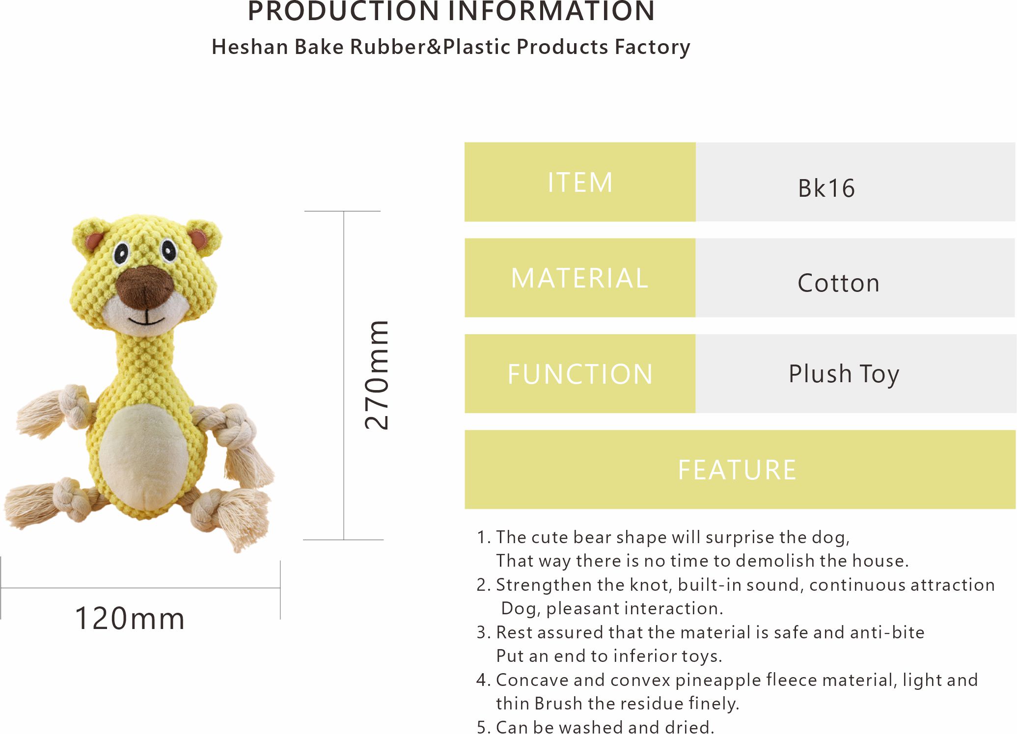 Squeaky Toy for Small And Medium Dogs