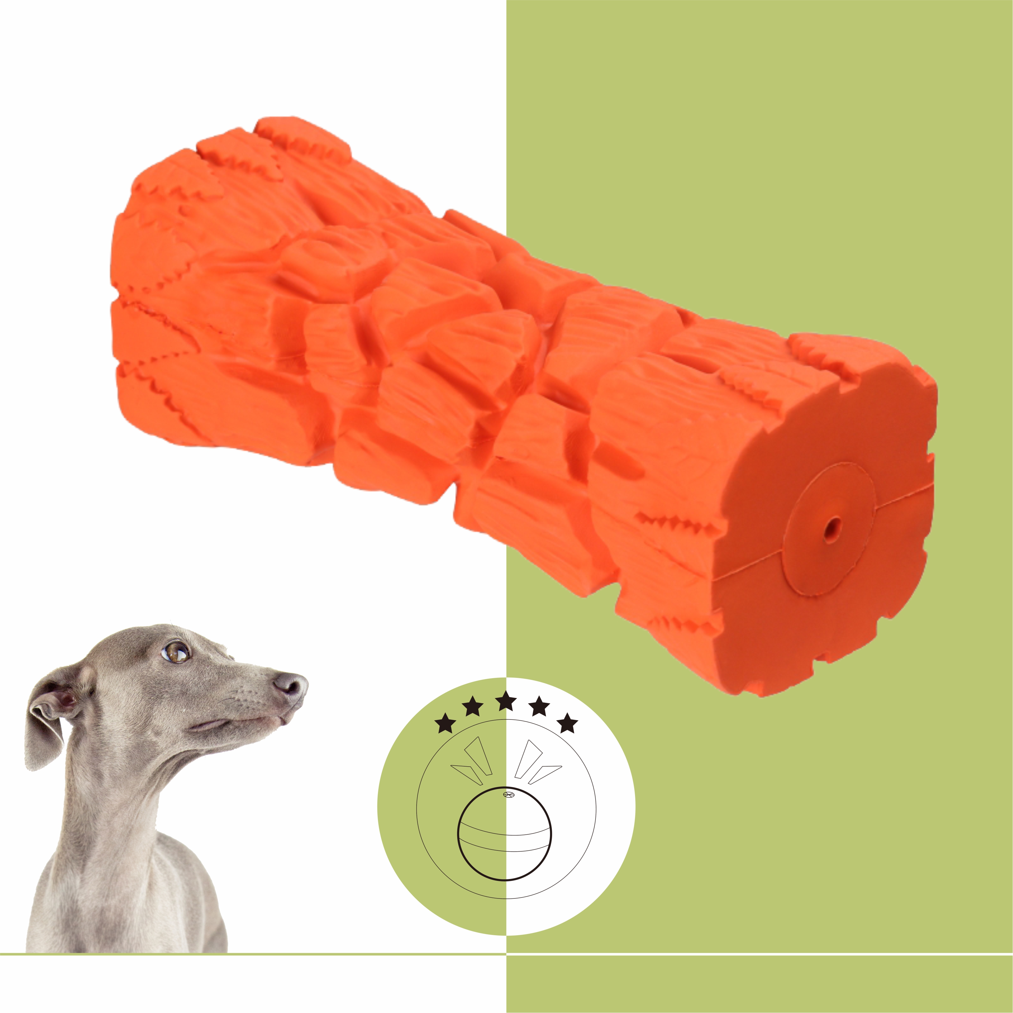 rubber animal dog toys
