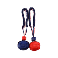 Dog Toy Indestructible Uses TPR Material To Make Interactive Pull Tpr Dog Bouncy Rope Ball