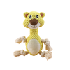 Bear Animal Series Plush Dog Toy, Cute Shape Attracts Puppies To Chew And Clean Teeth, Squeaky Toy for Small And Medium Dogs