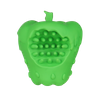 New design OEM/ODM pet toys rubber indestructible dog squeaky molar toys X'Mas apple dog toys