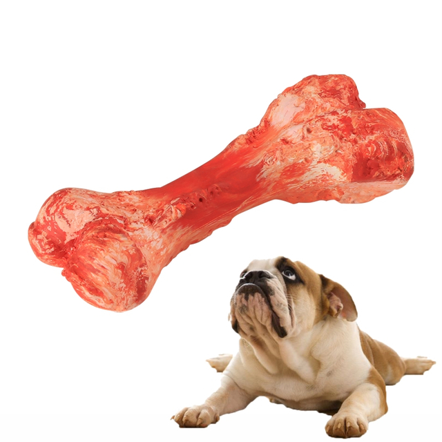 Manufacturer Wholesale Custom Products Teeth Cleaning Natural Rubber Artificial Bone Chew Dog Toys For Aggressive Chewers Large Breed