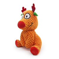 Pet Christmas Reindeer Stuffed Gifts Plush Toys for Dogs That Chew