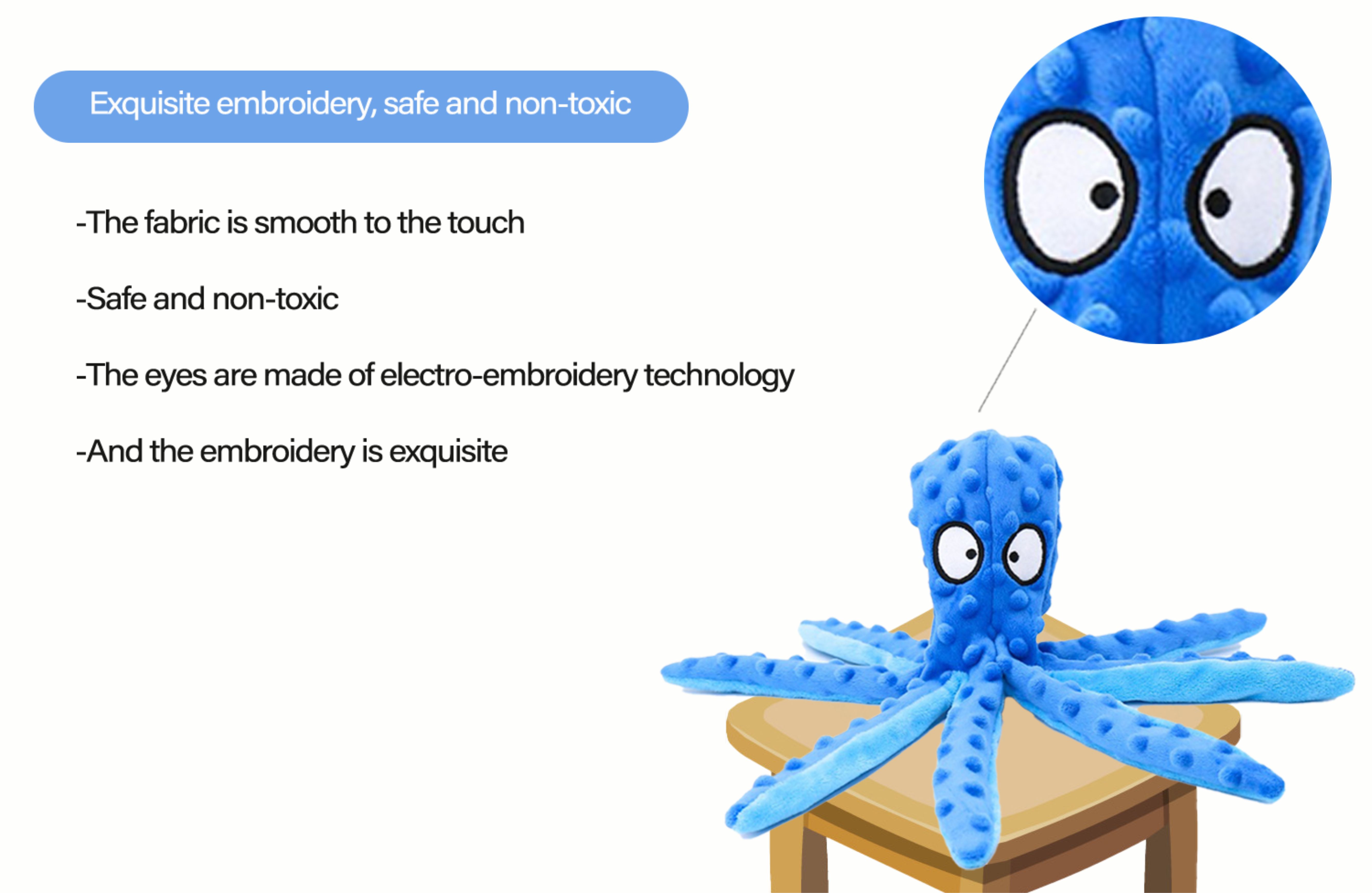 indestructible plush squeaky toy