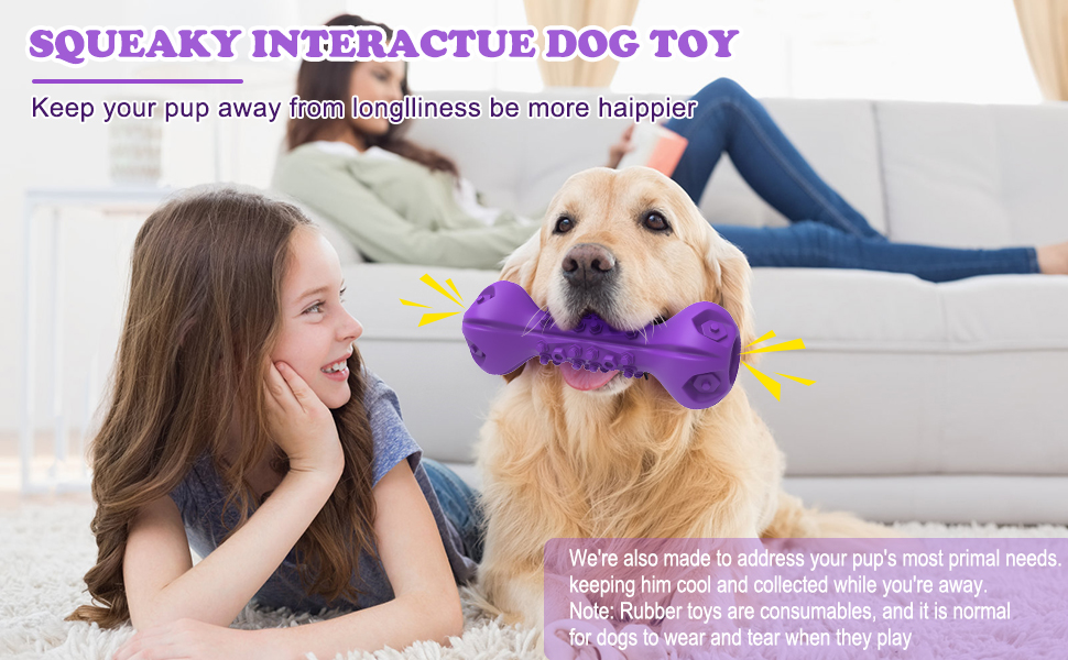 rubber squeaky dog toys