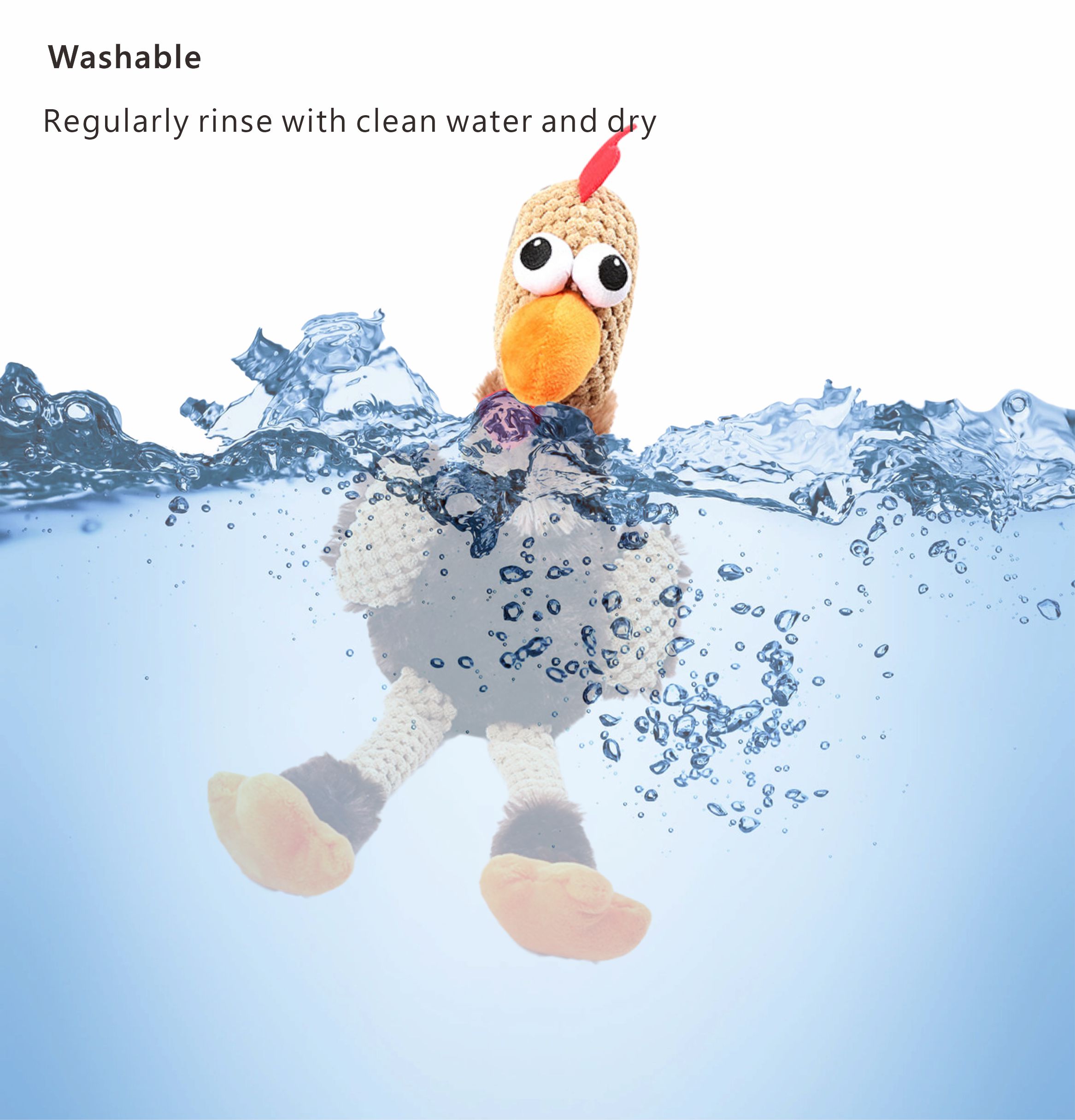 chicken dog toy squeaky