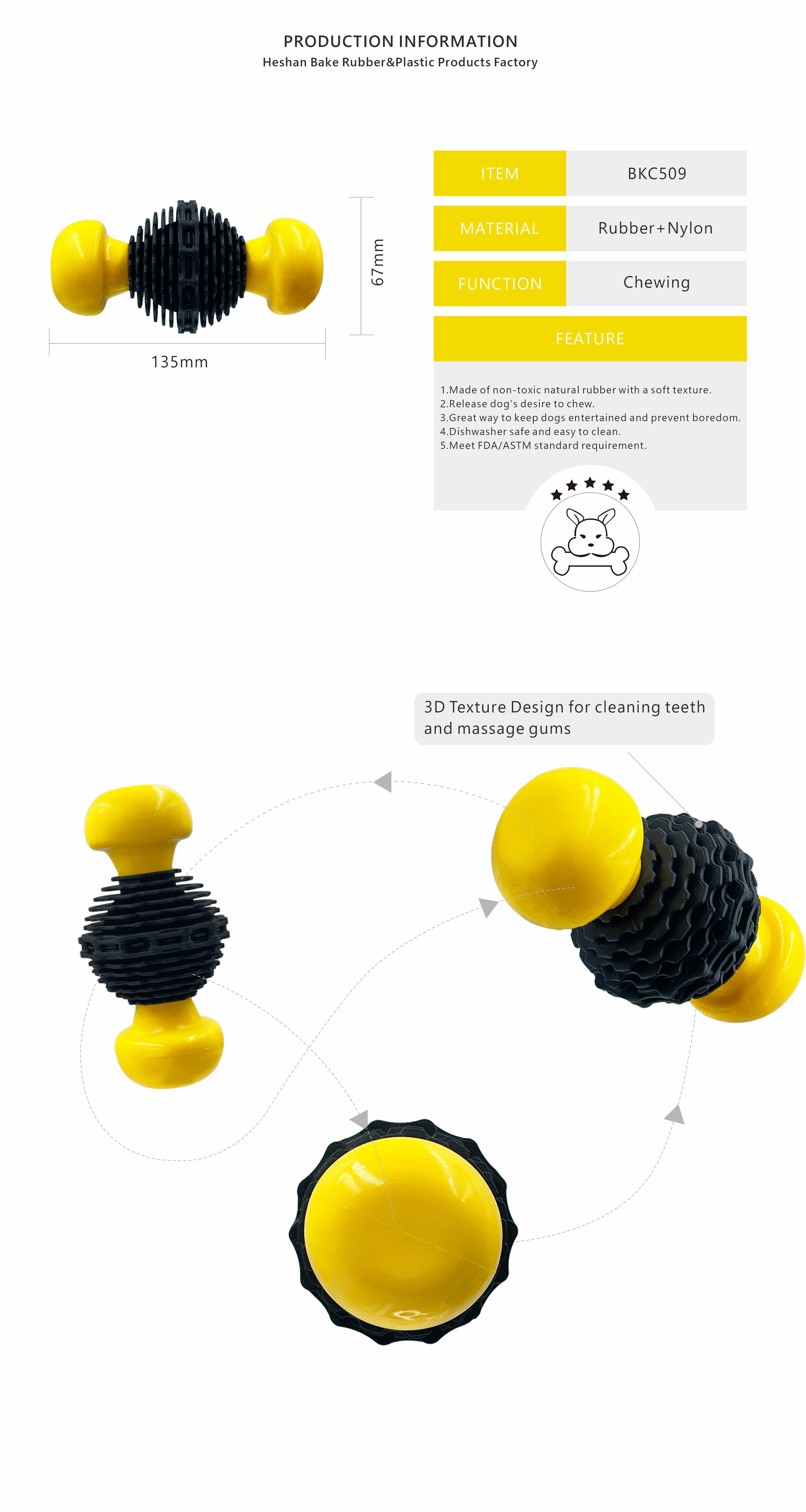 nylon vs rubber dog toy