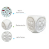 Eco-friendly E-TPU Material Floats on Water Dice Design The Most toughest E-TPU Pet Toy