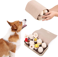 Pet Snuffle Mat for Dogs Sniff Mat Nosework Feeding Mat Slow Feeder Interactive Dog Puzzle Toys Plush Egg
