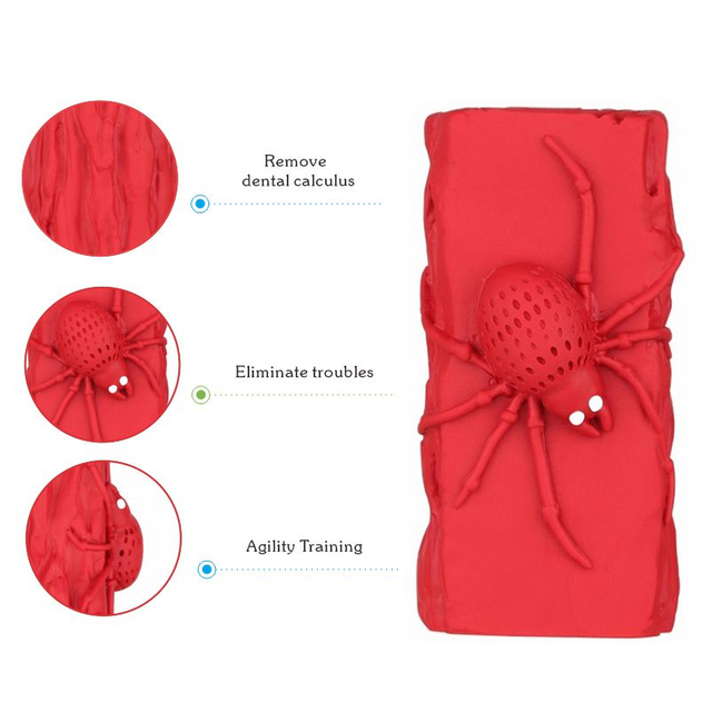 Cutest Dog Toys Made of 100% Natural Rubber Chewy Tree Trunk Dog Treat Dispenser Training