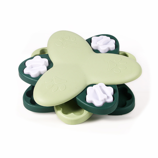 The educational feeding bowl is made of PP material with 4 layers of design and a variety of ways to play the slow feeder dog bowl