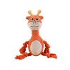 Soft Flannel Material Animal Design Squeaky Funny Dog Durable Chew Interactive Toys Tug of War for Small Middle Breed