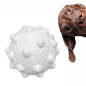 Factory Price Customized Color ETPU Molar Pet Toy Interactive Durable Puppy Chew Rolling Dog Ball for Training 