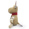 Christmas Reindeer Stuffed Dog Toy Plush with Rope Arms