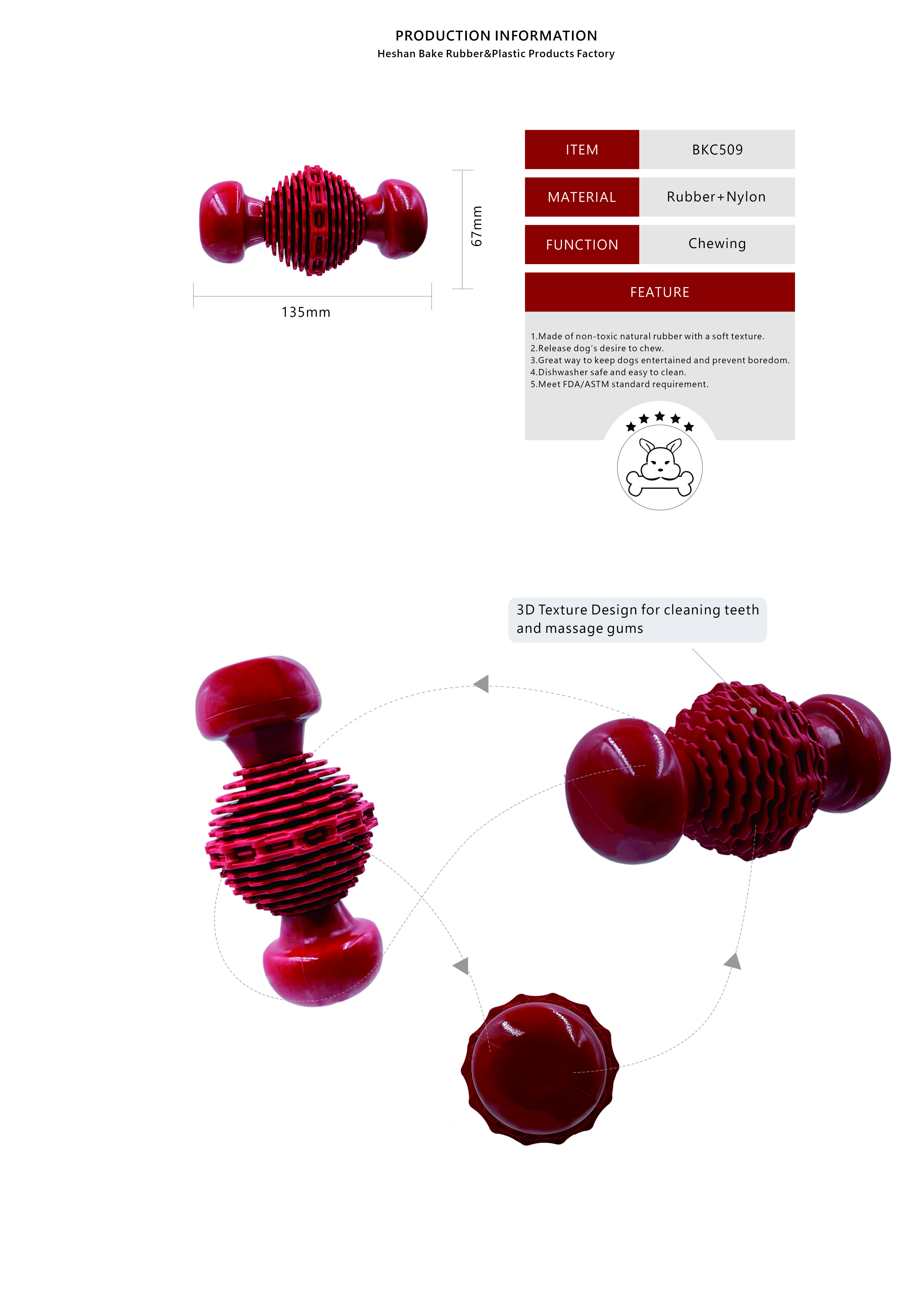 Indestructible nylon dog toy