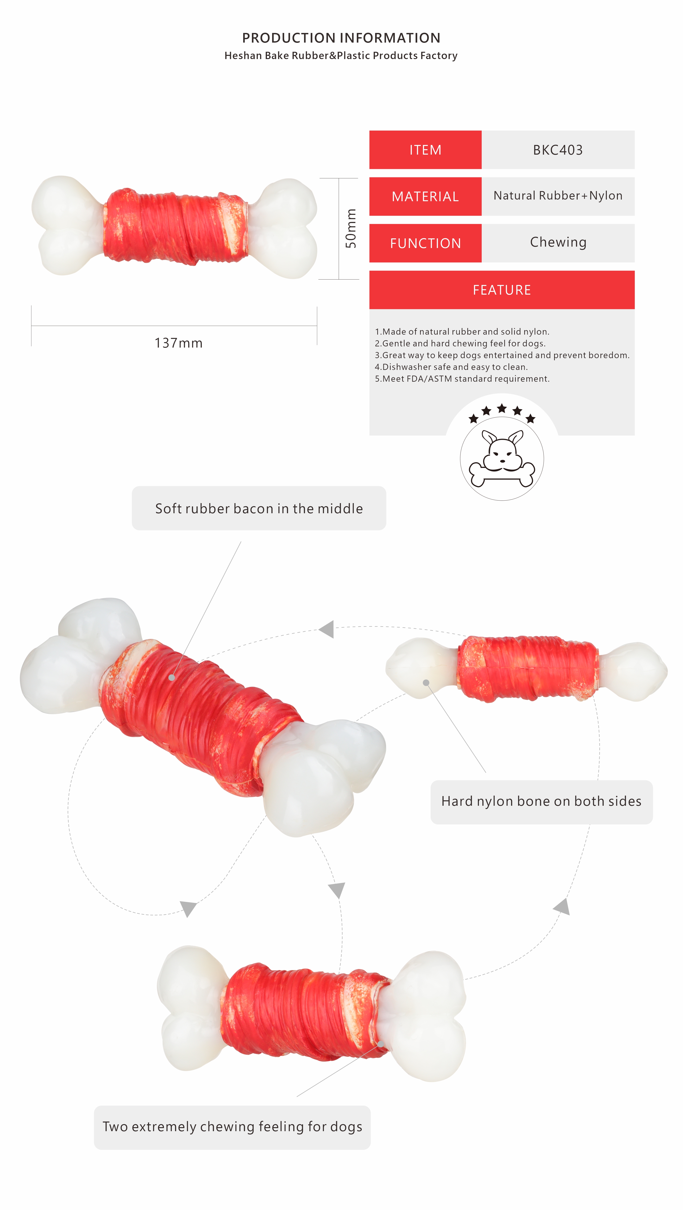 nylon bone dog chew toys