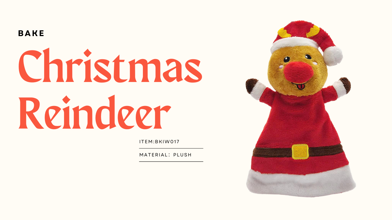 christmas reindeer dog toy