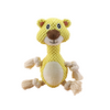 Soft Flannel Material Animal Design Squeaky Funny Dog Durable Chew Interactive Toys Tug of War for Small Middle Breed