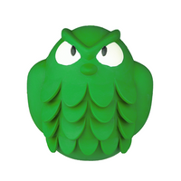 New Owl Design Natural Rubber Chewing Slow Feeder Chewing Toys Rubber Cleaning Teeth Resistance Chewy Toy
