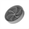 New Launch High Quality Slow Feed Soft Durable Silicone Vortex Shape Dispenser Bowl