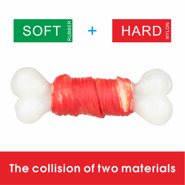 Nylon Vs Rubber Dog Toy Bone Dog Chew Toys Natural Rubber Chewing Dog Toys