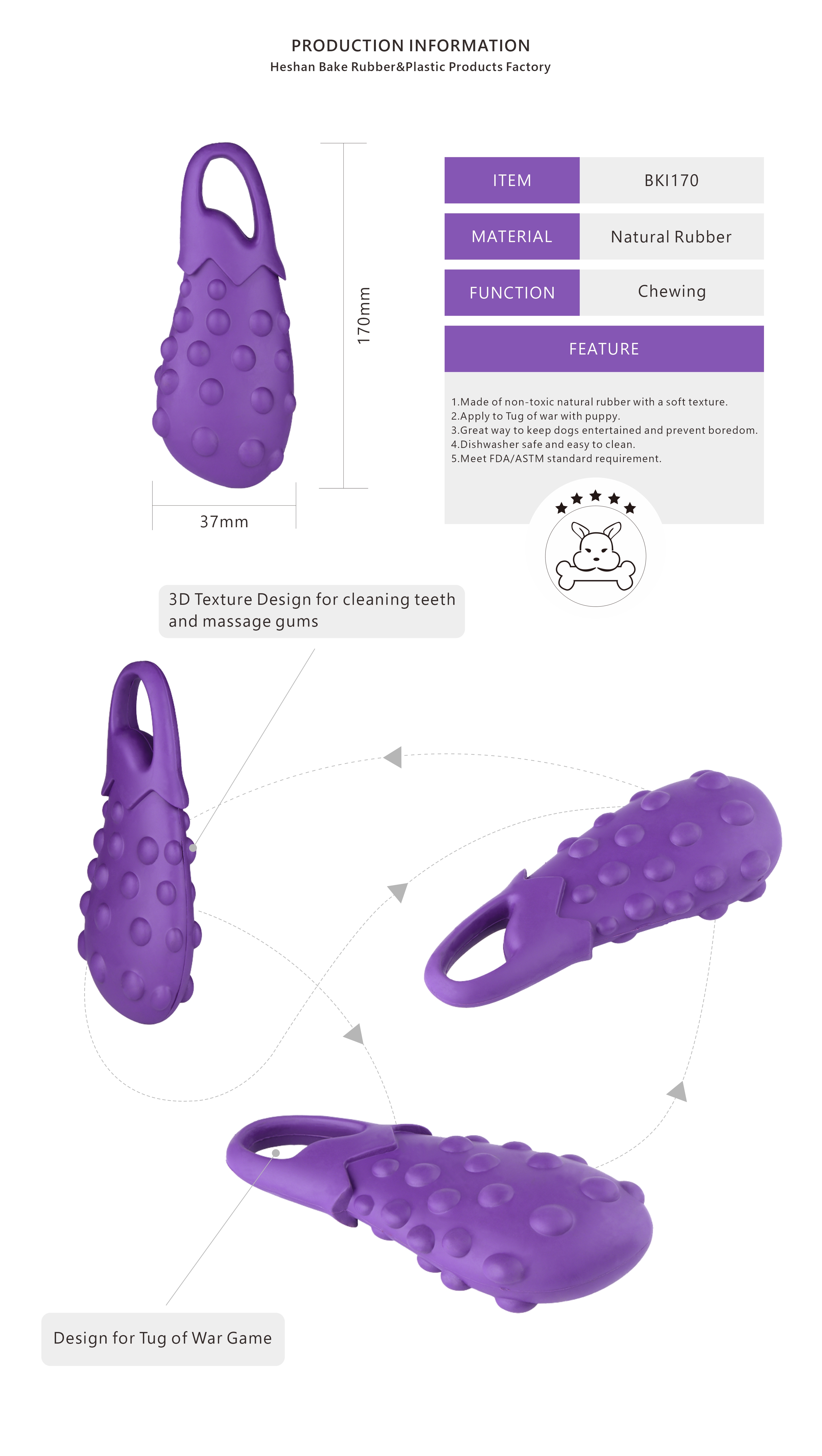fruit dog toy