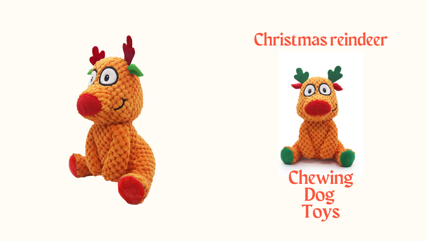 christmas stuffed dog