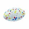 Rugby Design E-TPU Material Safe And Durable Dog Chew Ball Eco Friendly Dog Chew Toys