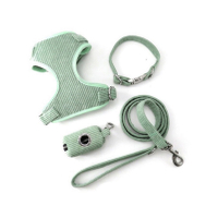 Adjustable Dog Leash Made of High Quality Fabrics Sturdy And Durable Dog Leash And Harness Set