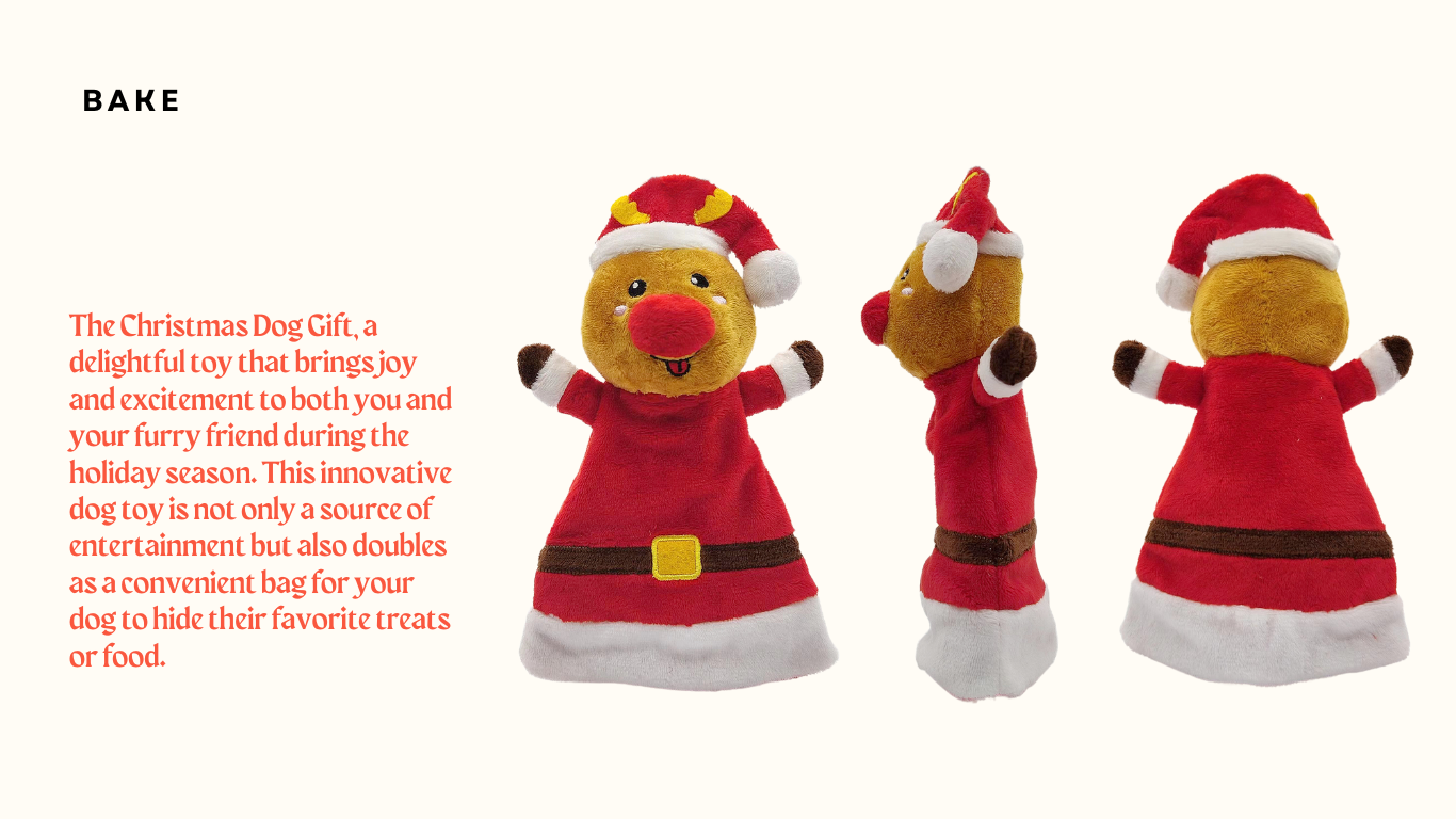 christmas dog stuffed animal