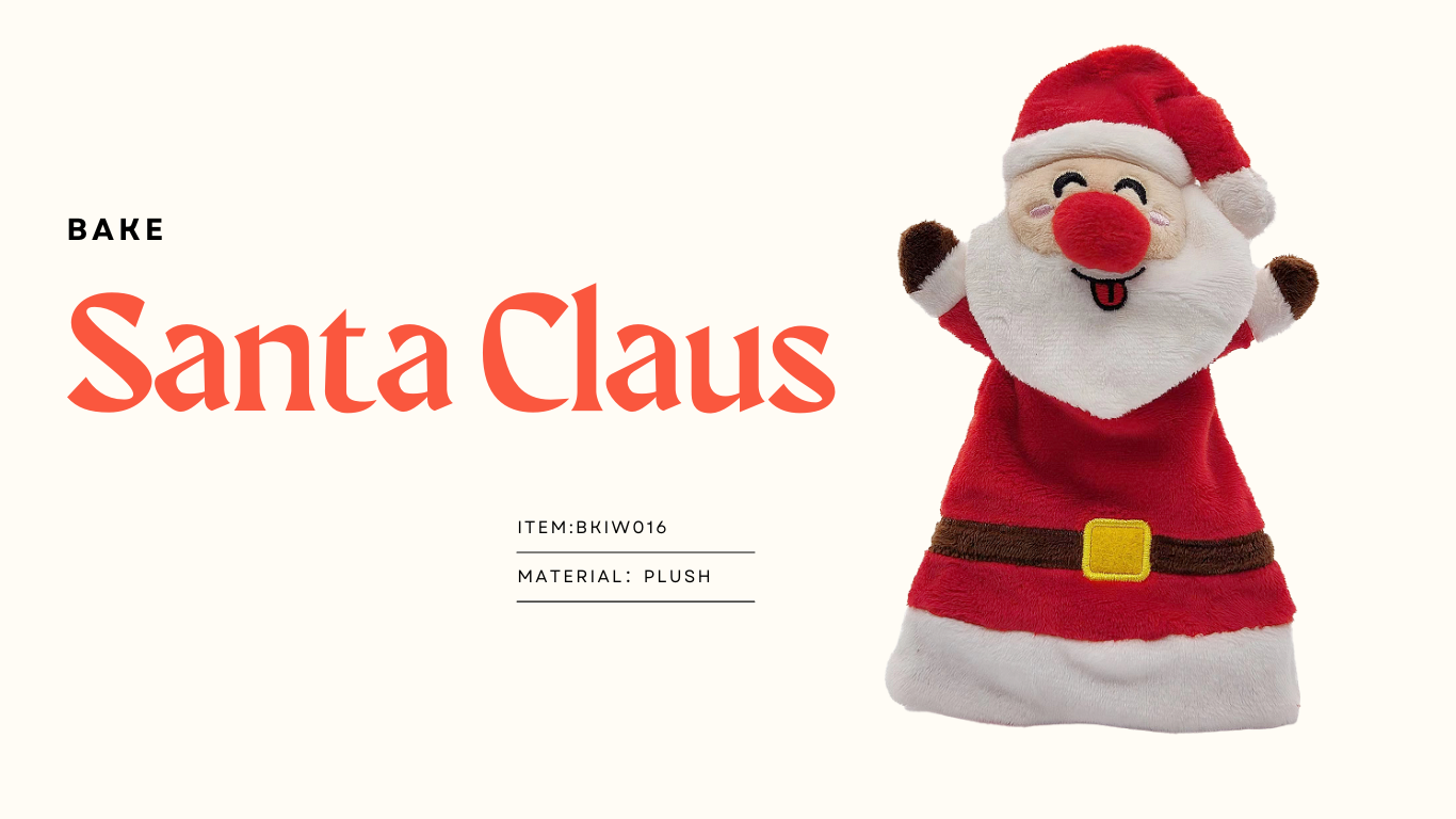 santa claus dog toy