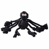 Big Black Spider Toy Rope Knot Chewy Safe Interactive Tug of War Dog Rope Toy Indestructible