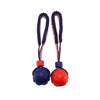Dog Toy Indestructible Uses TPR Material To Make Interactive Pull Tpr Dog Bouncy Rope Ball