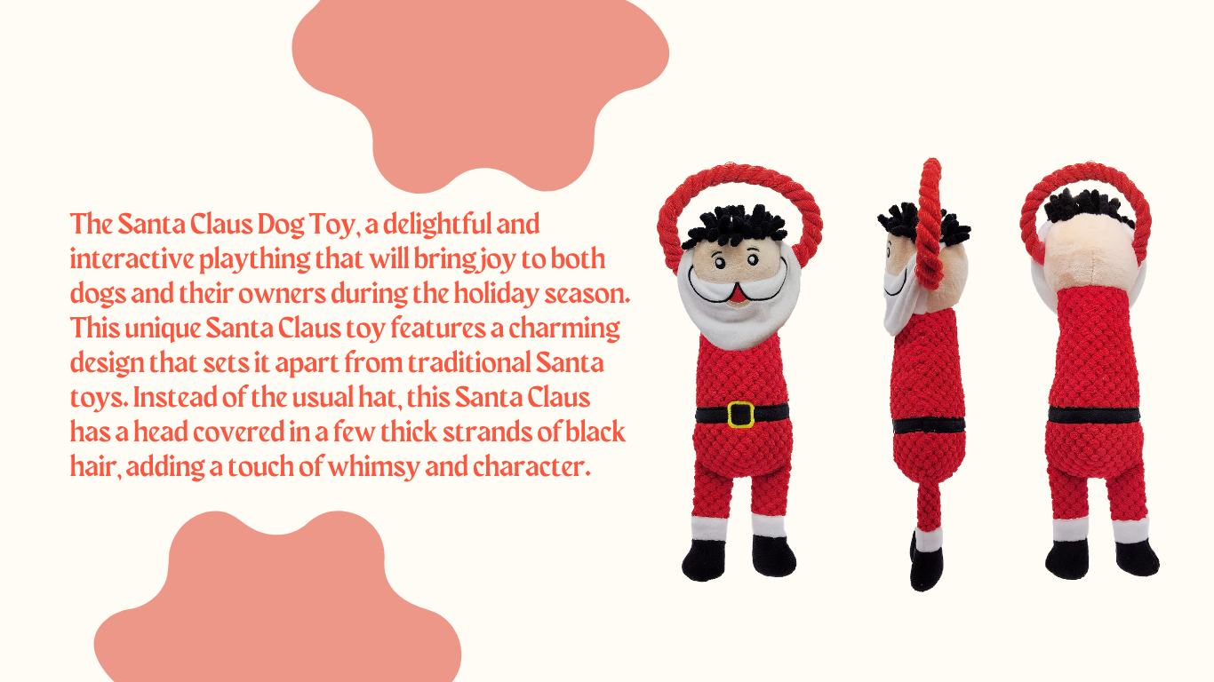 christmas dog toy santa