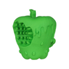 2022 new apple design natural rubber dog molar durable squeak and squeak chewing dog toy