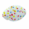 Rugby Design E-TPU Material Safe And Durable Dog Chew Ball Eco Friendly Dog Chew Toys