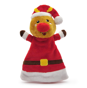 Portable Christmas Reindeer Dog Gifts Stuffed Animal Wholesale Custom Plush Dog Toy